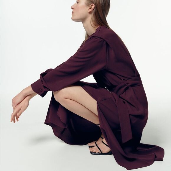 Zara Belted Dress New - Picture 11 of 11